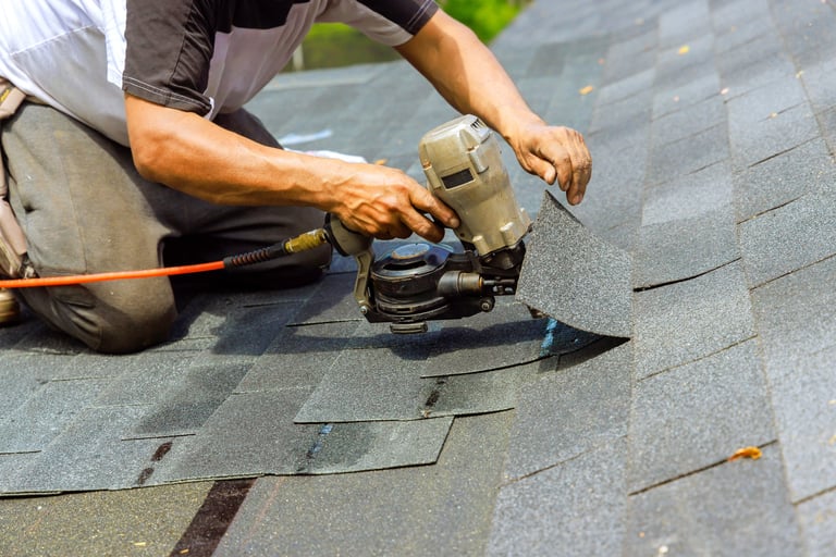 Asphalt shingle roof installation
