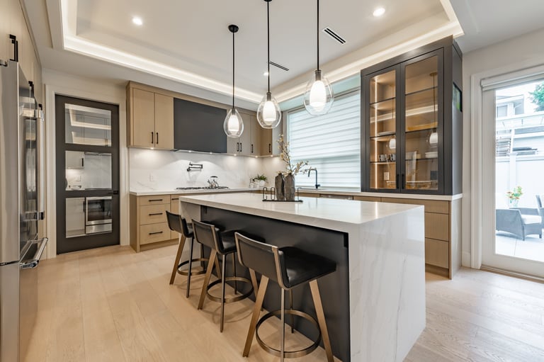 Modern kitchen interior renovation