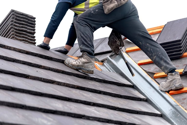 Metal roof installation