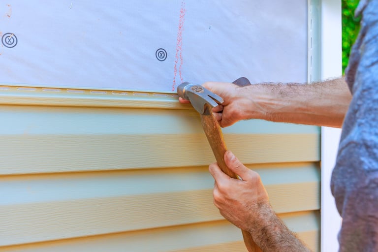 Vinyl siding installation